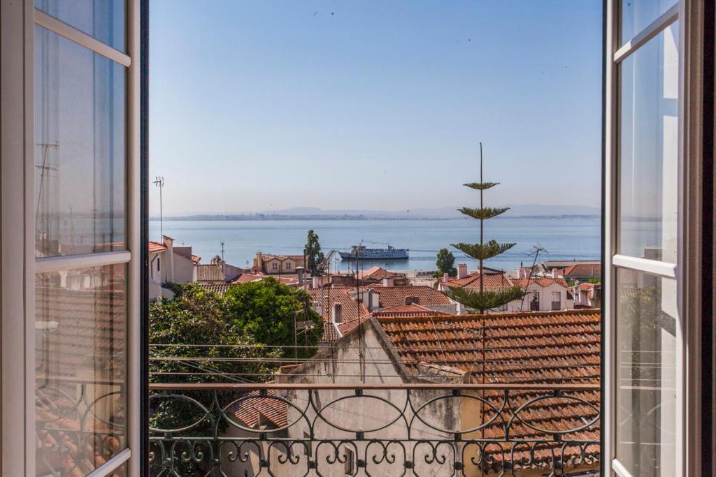 Amazing river view in historical Lisbon