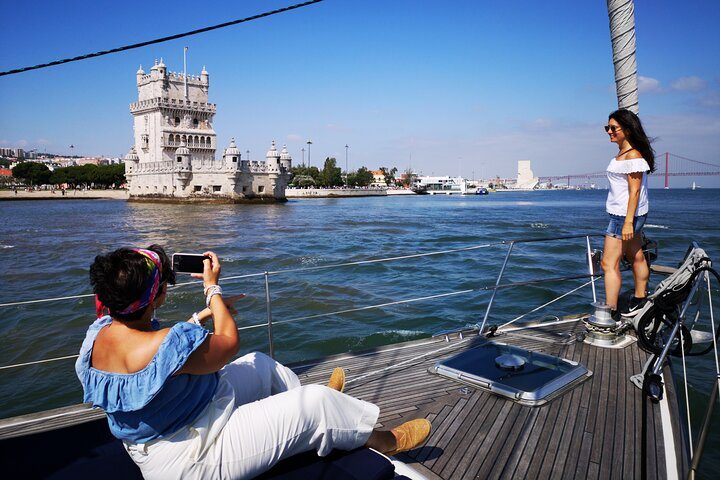 Lisbon Sailing Tour on a Luxury Sailing Yacht with 2 Drinks