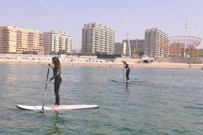 Private Stand-Up-Paddle lesson for two on Matosinhos Beach