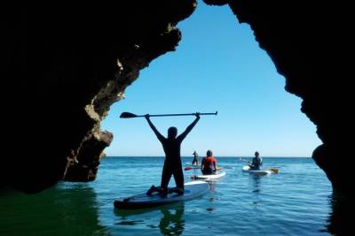 SUP Adventure in Algarve's secret Ingrina Caves with Photos Included