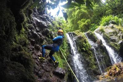 Canyoning in the Ribeira dos Caldeirōes Natural Park