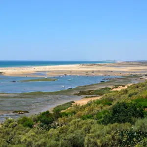 Cacela Velha view across Ria Formosa