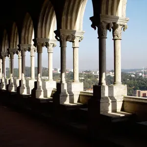 Leiria Castle palace view