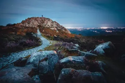 Mount Foia at night