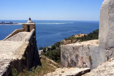 Setubal Castle view