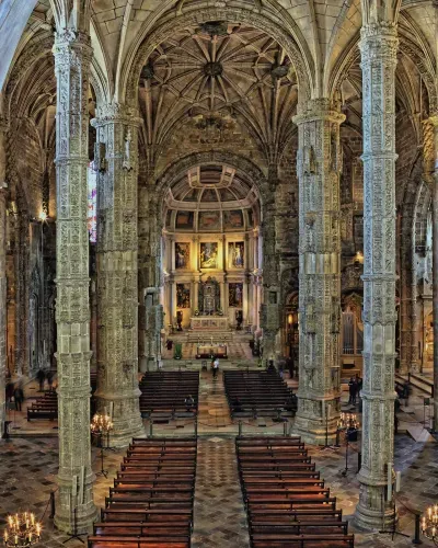 Jeronimos Monastery - Church interior - Belem