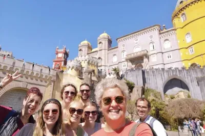 Group to Pena Palace, Sintra (pass by Regaleira) and Cascais