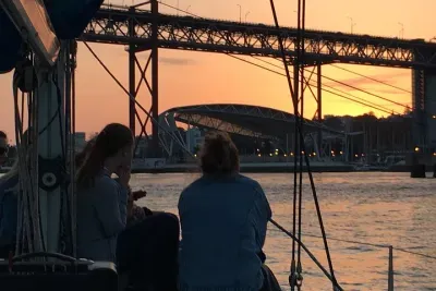 Lisbon Sunset Sensations on a Private Sailing Boat with wine&snacks