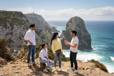 Sintra with Pena Palace, Cabo da Roca & Adraga Beach from Lisbon 