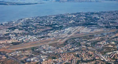 Lisbon Airport from the air