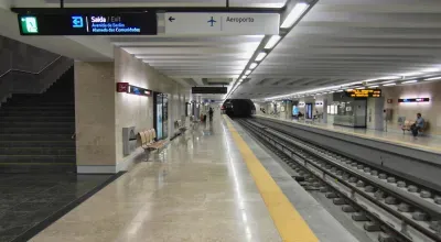 Lisbon airport metro station