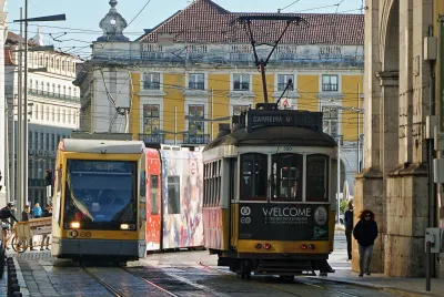 Lisbon trams - Old and new