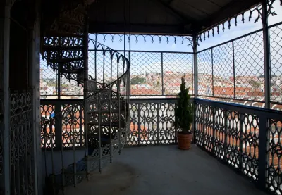 Inside the Elevador de Santa Justa