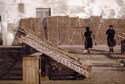 Fish Drying Racks in Nazare