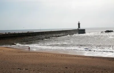 Foz do Douro pier and lighthouse