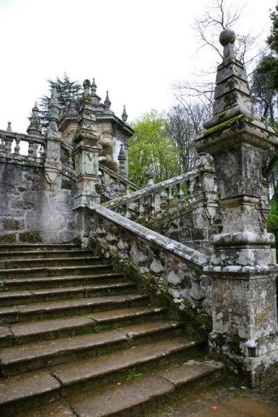 Detail of Stairway to Santuário Nossa Senhora dos Remédios - Lamego