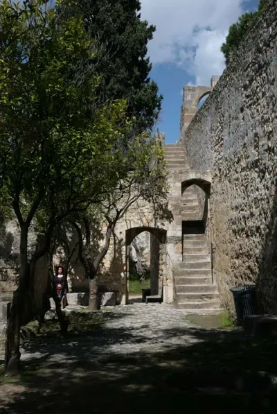 Inside Lisbon Castle