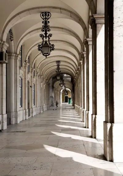 Arcade off Praca do Comercio - Lisbon