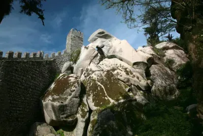 Rocks inside Moors Castle Walls - Sintra