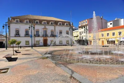 Portimao town centre - square and town hall