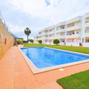 Private large terrace facing the swimming pool