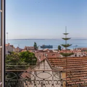 Amazing river view in historical Lisbon