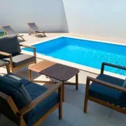 New and modern 3 bedroom Villa with private heated pool near