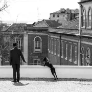 Man with dog - Alfama