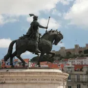 Satue in Praca da Figueira - Lisbon