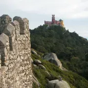 Pena Palace from Moorish Castle - Sintra