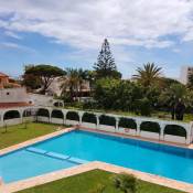Apartment with 2 bedrooms in Quarteira with wonderful city view shared pool and furnished terrace 500 m from the beach