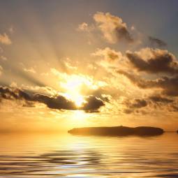 Berlangas Island sunset