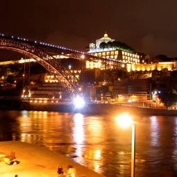Dom Luis Bridge by Night - Porto