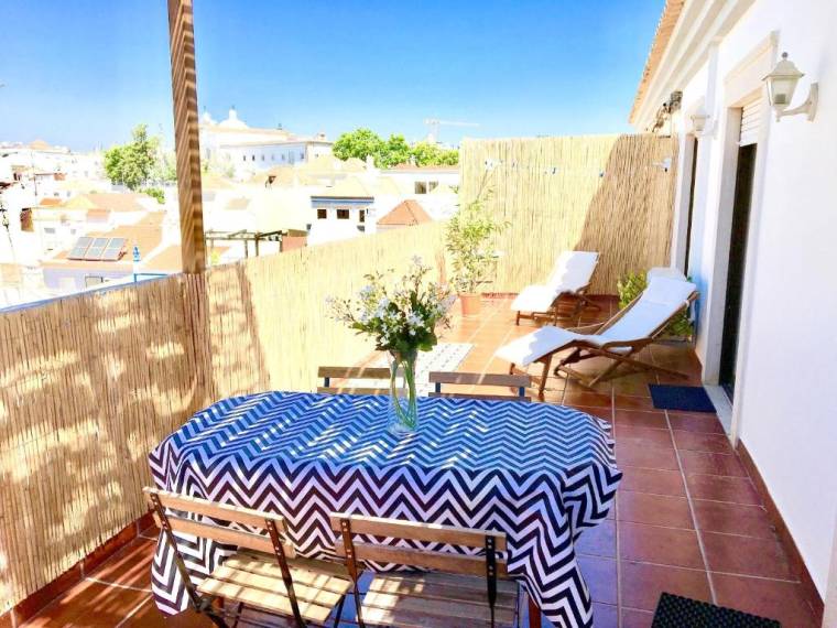 Apartment with 2 bedrooms in Tavira with wonderful sea view furnished terrace and WiFi