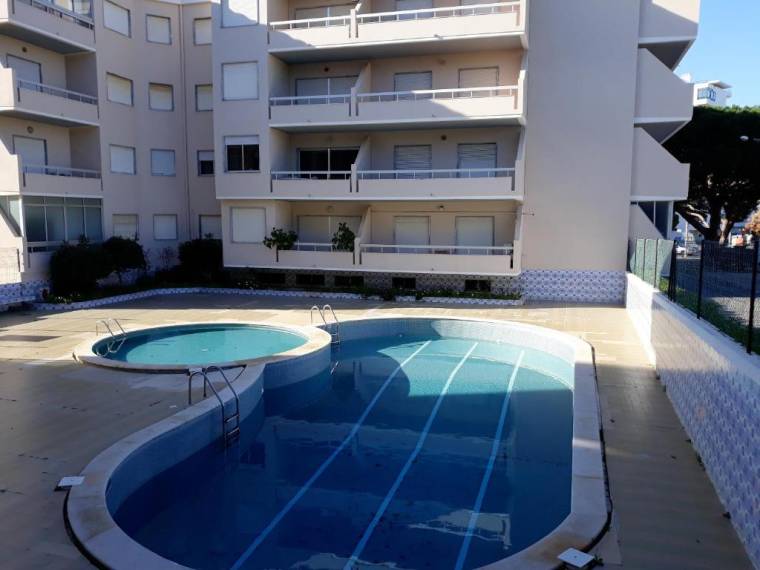Apartment with 2 bedrooms in Quarteira with shared pool and furnished balcony 200 m from the beach