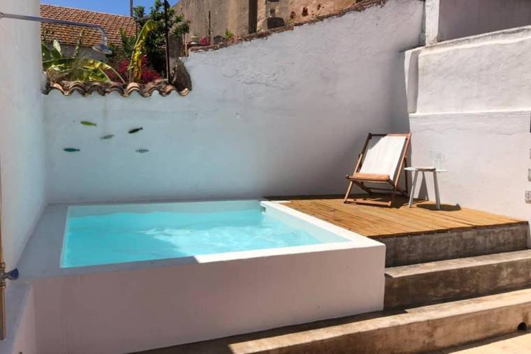 Old town house with private pool and sunny pateo