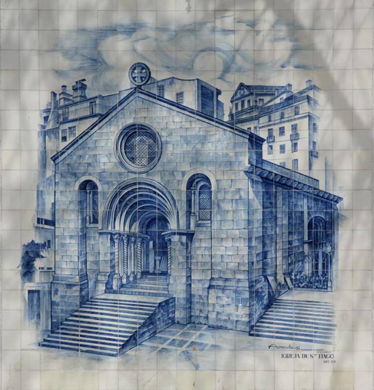 Igreja de Sao Tiago Azulejo - Coimbra