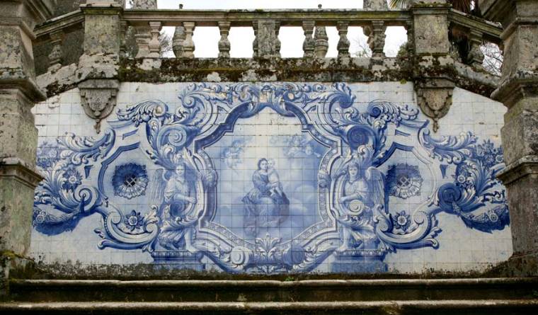 Azulejos on Steps to Santuário Nossa Senhora dos Remédios - Lamego