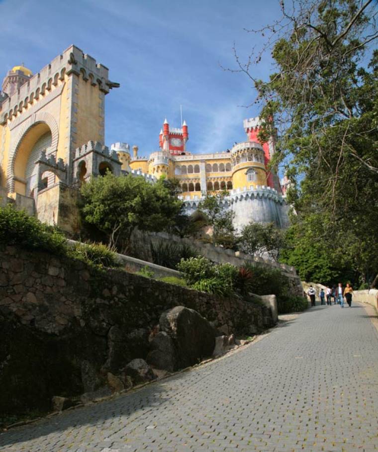 Approach to the Pena Palace - Sintra