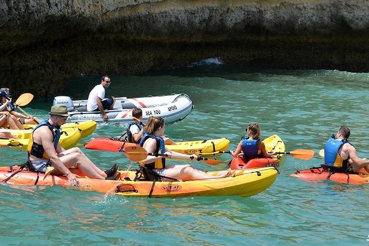 Kayak Guided Session in Albufeira Coastline