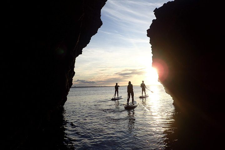 Stand Up Paddle Sunrise tour grottos in Lagos - pick up Aljezur area